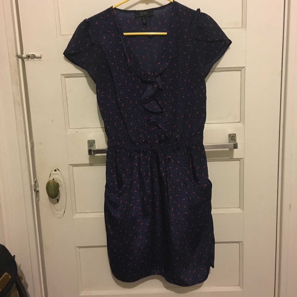 Jessica Simpson dress with red heel pattern